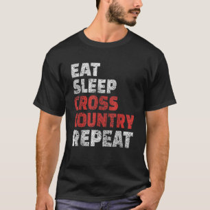 T-shirt Mangez Sleep Cross Country Repea Cool Sports Cadea