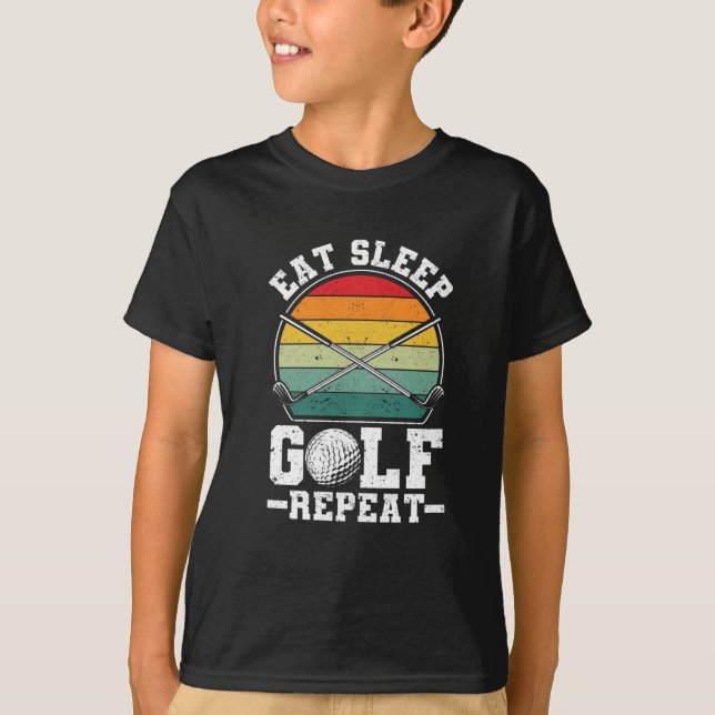 T-shirt Mangez Sleep Golf Répéter Joueur de golf Golfing G (Devant)