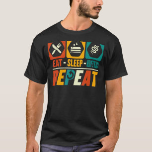 T-shirt Mangez Sleep Herpétologie Répéter Herping Zoologie