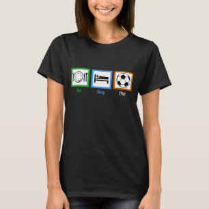 T-shirt Mangez Sleep Jouer Soccer