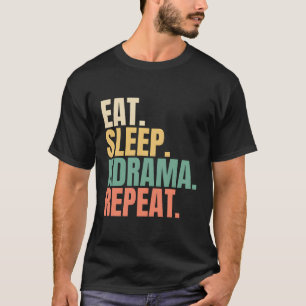 T-shirt Mangez Sleep Kdrama Répéter