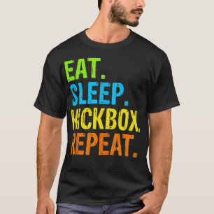 T-shirt Mangez Sleep Kickbox Répéter Kick Boxing Cadeau 1