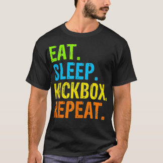 T-shirt Mangez Sleep Kickbox Répéter Kick Boxing Cadeau 1