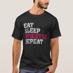 T-shirt Mangez Sleep Lutte Chemise Funny Lutte Chemise Cad