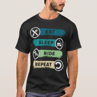 Mangez Sleep Ride Répéter Motorbike Funny Bikers R