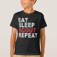 Mangez Sleep Scout Répéter Funny Scouting Outdoor 