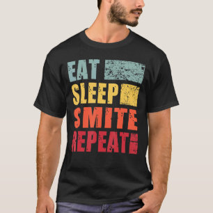 T-shirt Mangez Sleep Smite Repeat