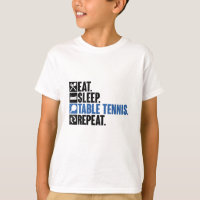 Mangez Sleep Table Tennis Répéter Ping Pong Sport