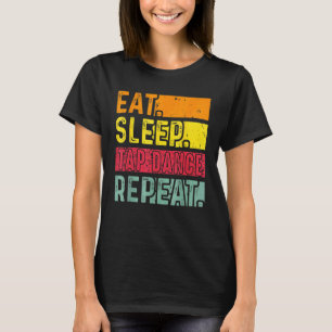 T-shirt Mangez Sleep Tap Dance Répétée Danseuse Retro Vi