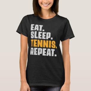 T-shirt Mangez Sleep Tennis Répétez Tennis Retro Vintage