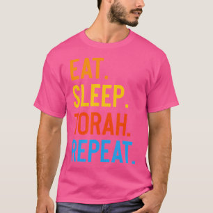 T-shirt Mangez Sleep Torah Répéter Shavuot Juif Summer Cam