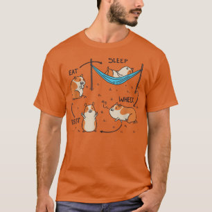 T-shirt Mangez Sleep Wheek Répéter Funny Guinée cycle porc