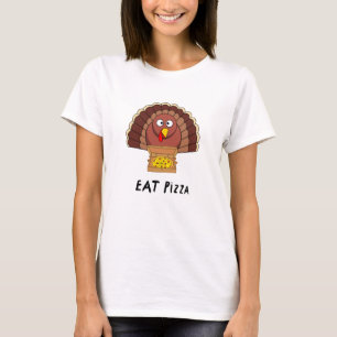 T-shirt Mangez Une Pizza Avec La Turquie De Thanksgiving