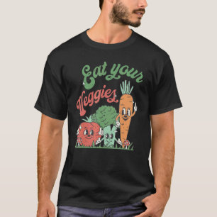 T-shirt Mangez Vos Légumes Rétro Années 90 Végétal Végétal