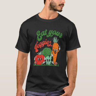 T-shirt Mangez Vos Légumes Végétalien