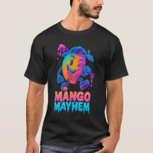 Mango Mayhem – Neon Cartoon Baseball