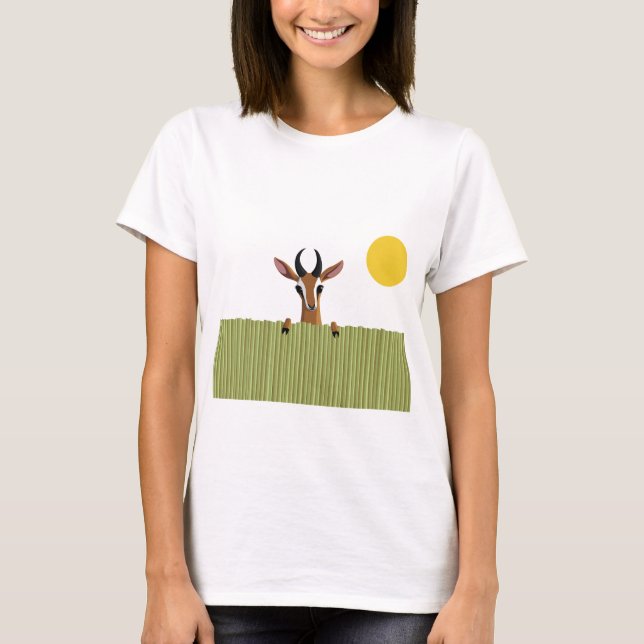 T-shirt Mangue le coup d'oeil de gazelle (Devant)