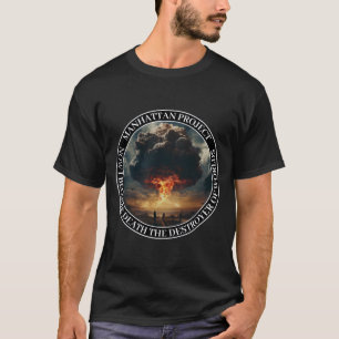 T-shirt Manhattan Projet Bombe Nucléaire Champignon Atomiq