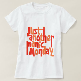 T-shirt Manic Lundi 80s Retro Pop Culture Typographie