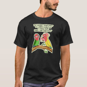 T-shirt Manière de perroquet et d'oiseau de perruche