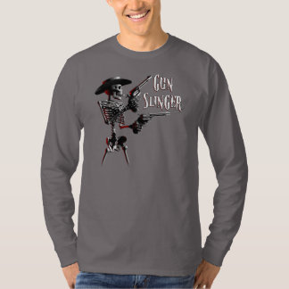 T-shirt Manieur de pistolet squelettique