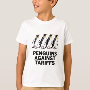 T-shirt Manifestation de manchots vintages contre les tari