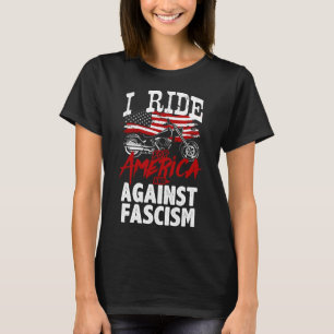 T-shirt Manifestation de motards anti-Trump Résister contr