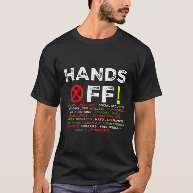 T-shirt Manifestation De Sécurité Sociale Et Medicare Pro (Devant)
