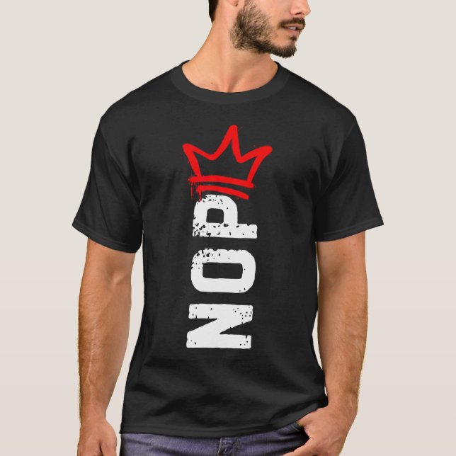 T-shirt Manifestation Nope No Kings Signer Drôle Anti-Trum (Devant)