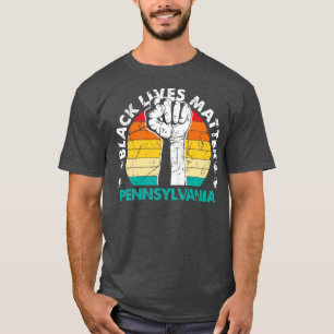 T-shirt Manifestation politique noire en Pennsylvanie