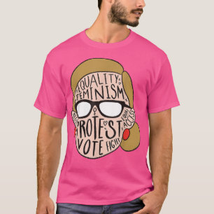 T-shirt Manifestation pour l'égalité féministe Droit de vo