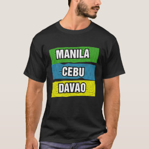 T-shirt Manille Cebu Davao Philippines Voyage internationa
