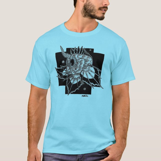 T-Shirt Mann Abyssal Fish (Vorderseite)
