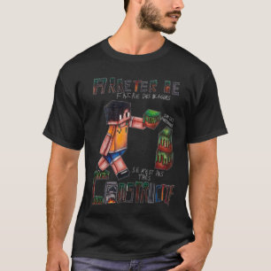 T-Shirt Mann Gamer – Gaming, Abenteuer & kubische