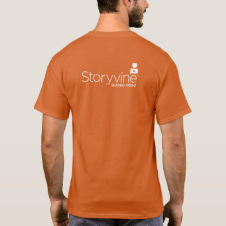 T - Shirt - Männer: Orange mit großem SV-Symbol