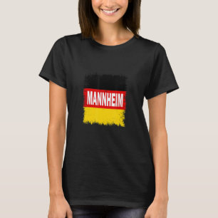 T-shirt Mannheim Allemagne avec drapeau allemand
