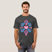 T - Shirt männlicher und weiblicher Symbole