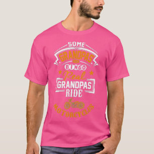 T-shirt Mans Certains Grandpas Jouer Bingo Real Ride Motor