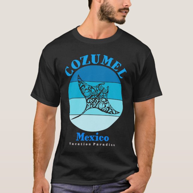 T-shirt Manta Ray Cozumel Mexique Océan (Devant)