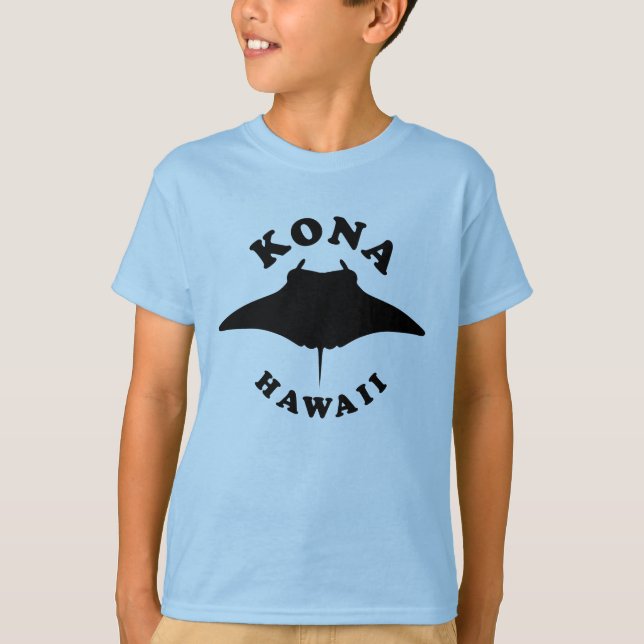 T-shirt Manta Ray Plongée à Kona, Hawaii (Devant)