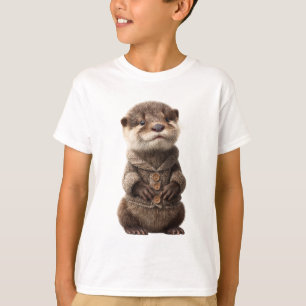 T-shirt Manteau Confortable Bébé Loutre Enfants
