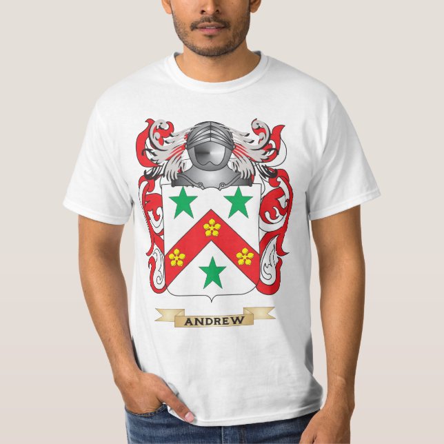 T-shirt Manteau d'Andrew des bras (crête de famille) (Devant)