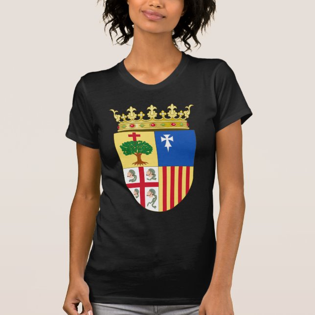 T-shirt Manteau d'Aragon des bras (Espagne) (Devant)