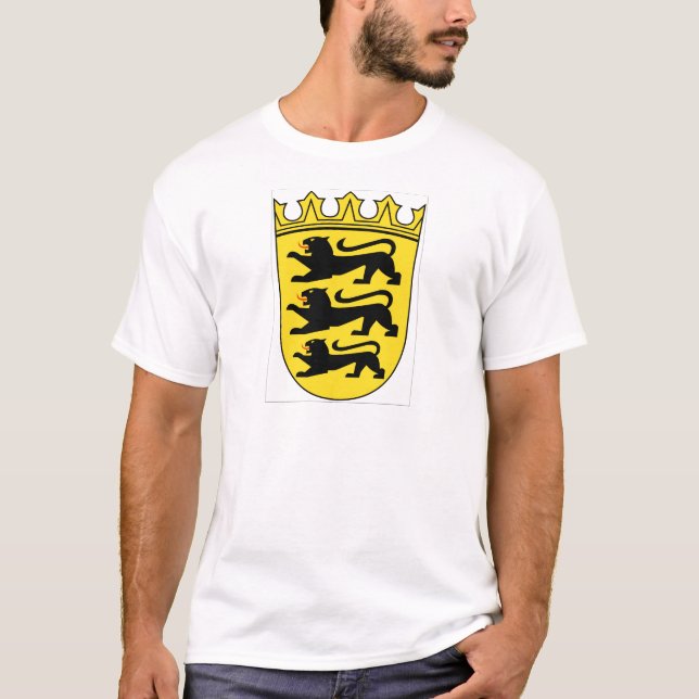 T-shirt Manteau de Bade-Wurtemberg (Allemagne) des bras (Devant)