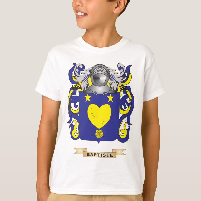 T-shirt Manteau de Baptiste des bras (crête de famille) (Devant)