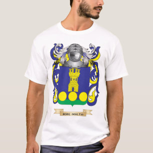T-shirt Manteau de Borg- (Malte) des bras (crête de