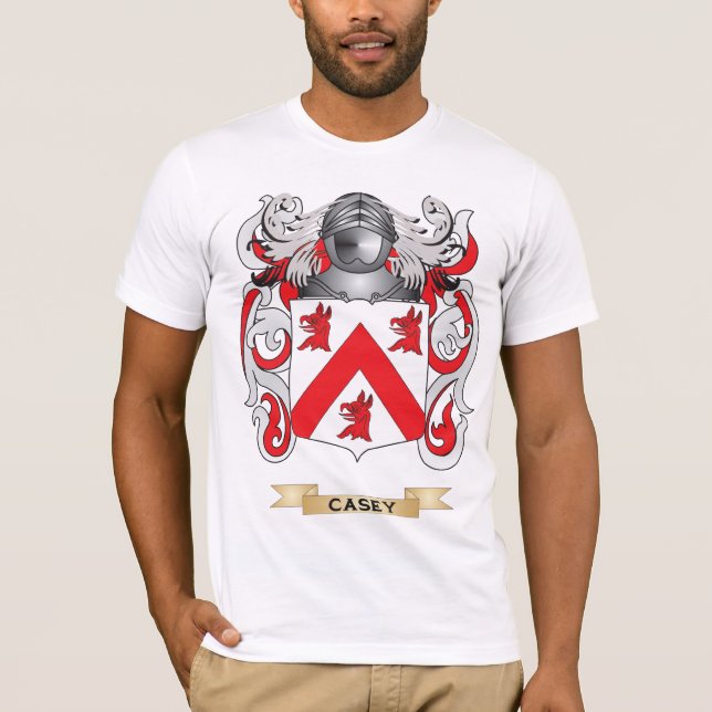 T-shirt Manteau de Casey des bras (crête de famille) (Devant)