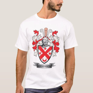 T-shirt Manteau de crête de famille d'Anderson des bras