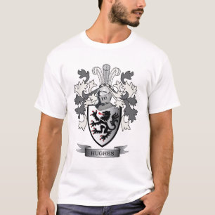 T-shirt Manteau de crête de famille de Hughes des bras