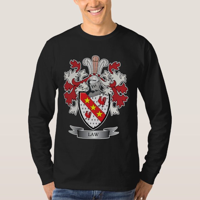T-shirt Manteau de crête de famille de loi des bras (Devant)